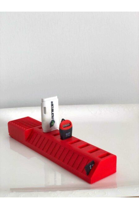Sd Micro Sd Kart Kırmızı Usb Standı