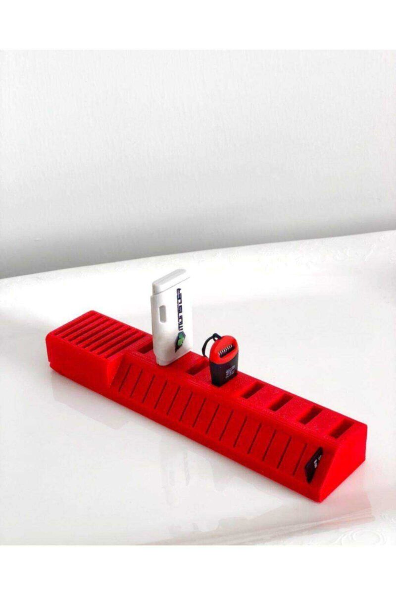 Sd Micro Sd Kart Kırmızı Usb Standı - Görsel 3