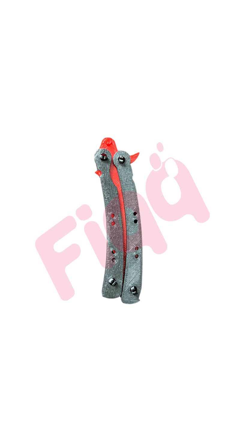 Cs Go Kelebek - Cs Go Butterfly Knife Kırmızı - Görsel 3