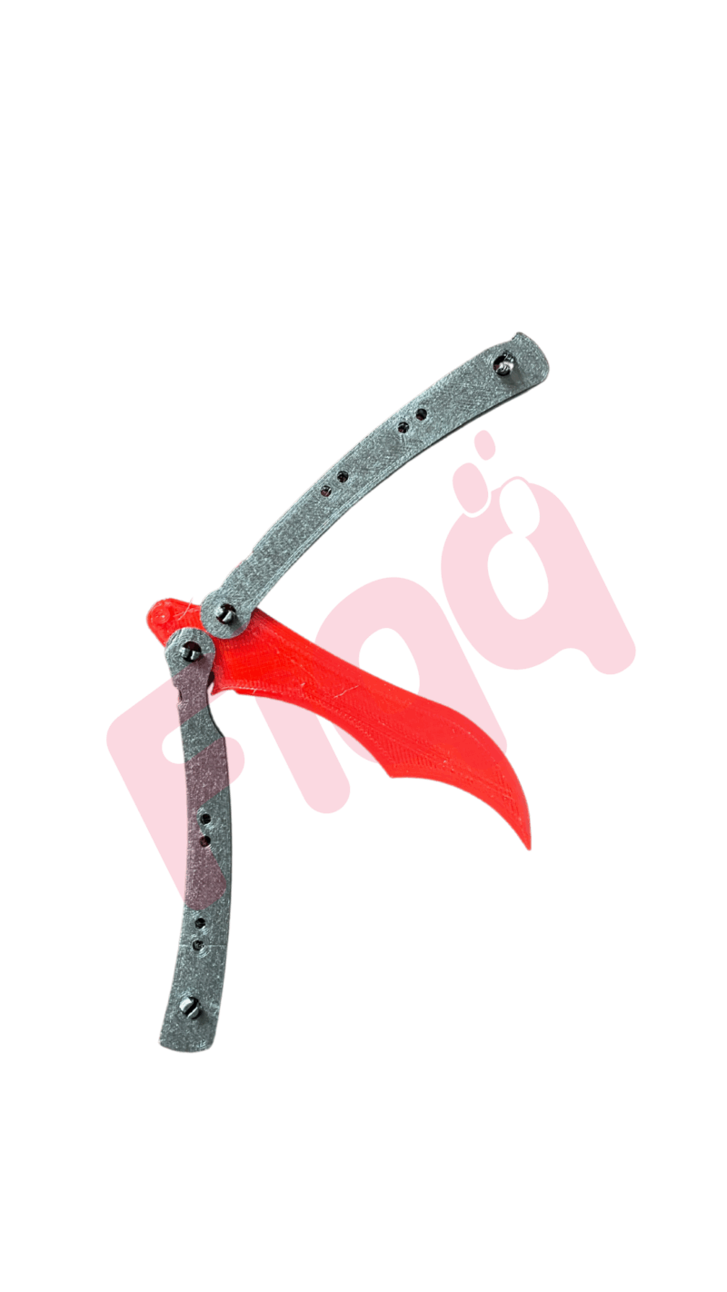 Cs Go Kelebek - Cs Go Butterfly Knife Kırmızı - Görsel 2
