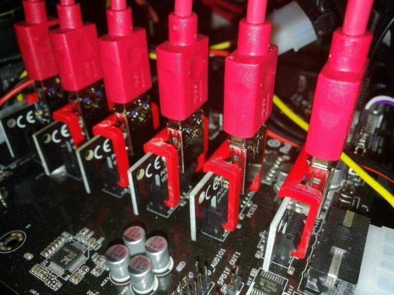PCIe / PCI-e Yükseltici Adaptör Kilit Klipsi Organik Plastikten - Görsel 2