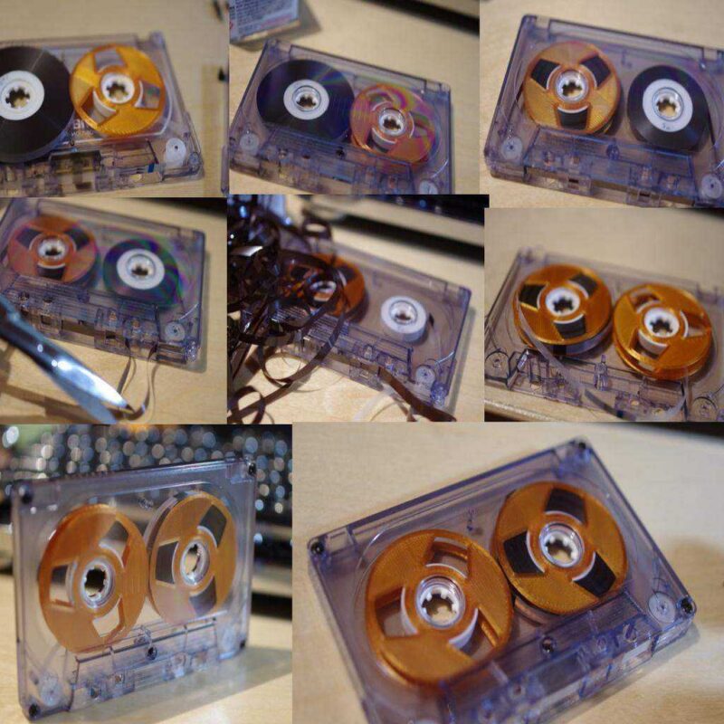 Reel Makarası Kaset Teyp Kendinden Yapımı Diy Plastik Aparat - Görsel 3