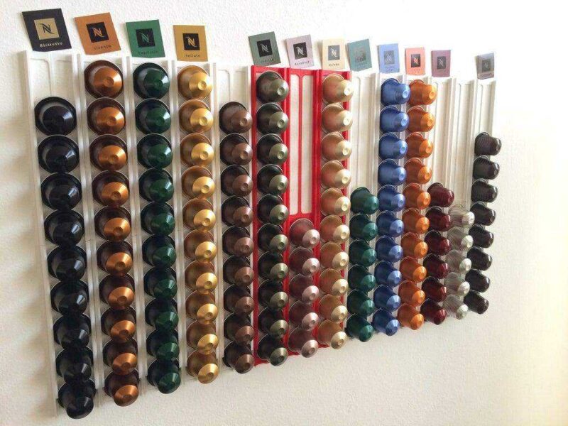 Nespresso kapsül duvar tutacağı ışığı  Organizer Aparat Askı - Görsel 3