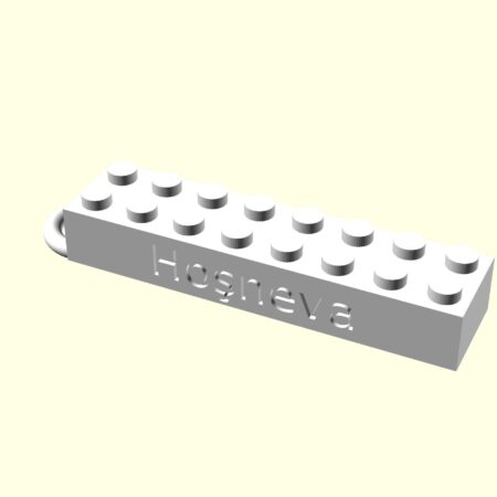 Hoşneva Kişiye Özel Üretim Zincirsiz Lego Anahtarlık Sevgiliye Eşe Hediyelik Organik Plastikten