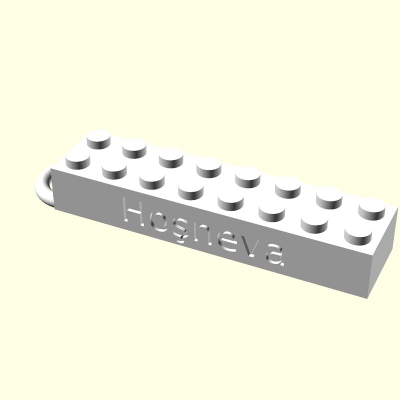 Hoşneva Kişiye Özel Üretim Zincirsiz Lego Anahtarlık Sevgiliye Eşe Hediyelik Organik Plastikten