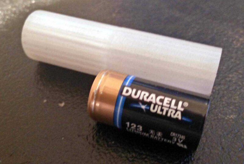 Cr123A (16340) İla 18650 Adaptör. Plastik Aparat