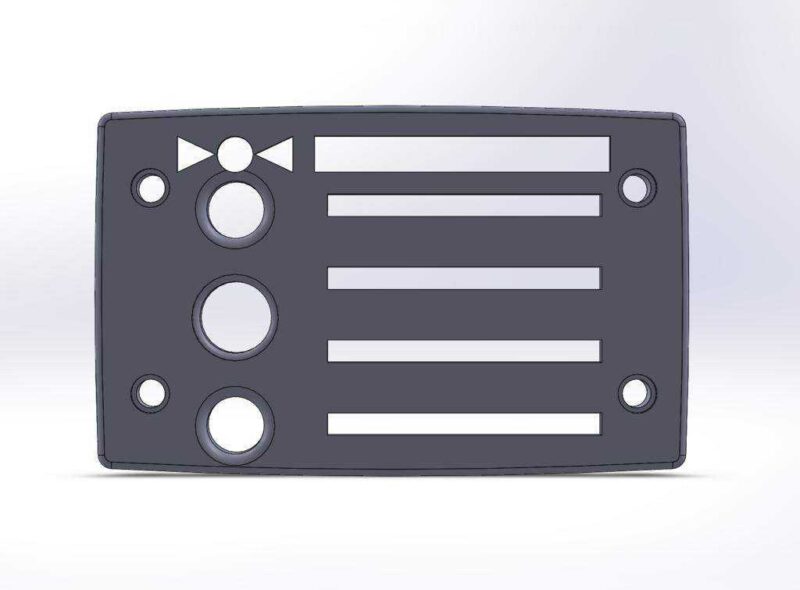 Ibanez Fishman Preamp Faceplate Plastik Aparat