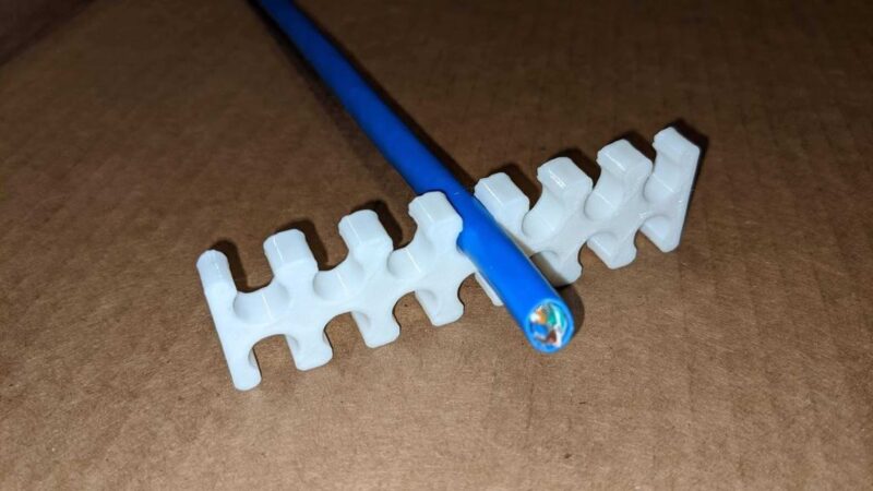 Ağ Kablosu Tarak - 14 Yuva Plastik Aparat - Görsel 2