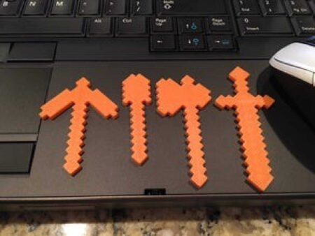 Minecraft Araçları: Kazma, Balta, Kürek Oyuncak