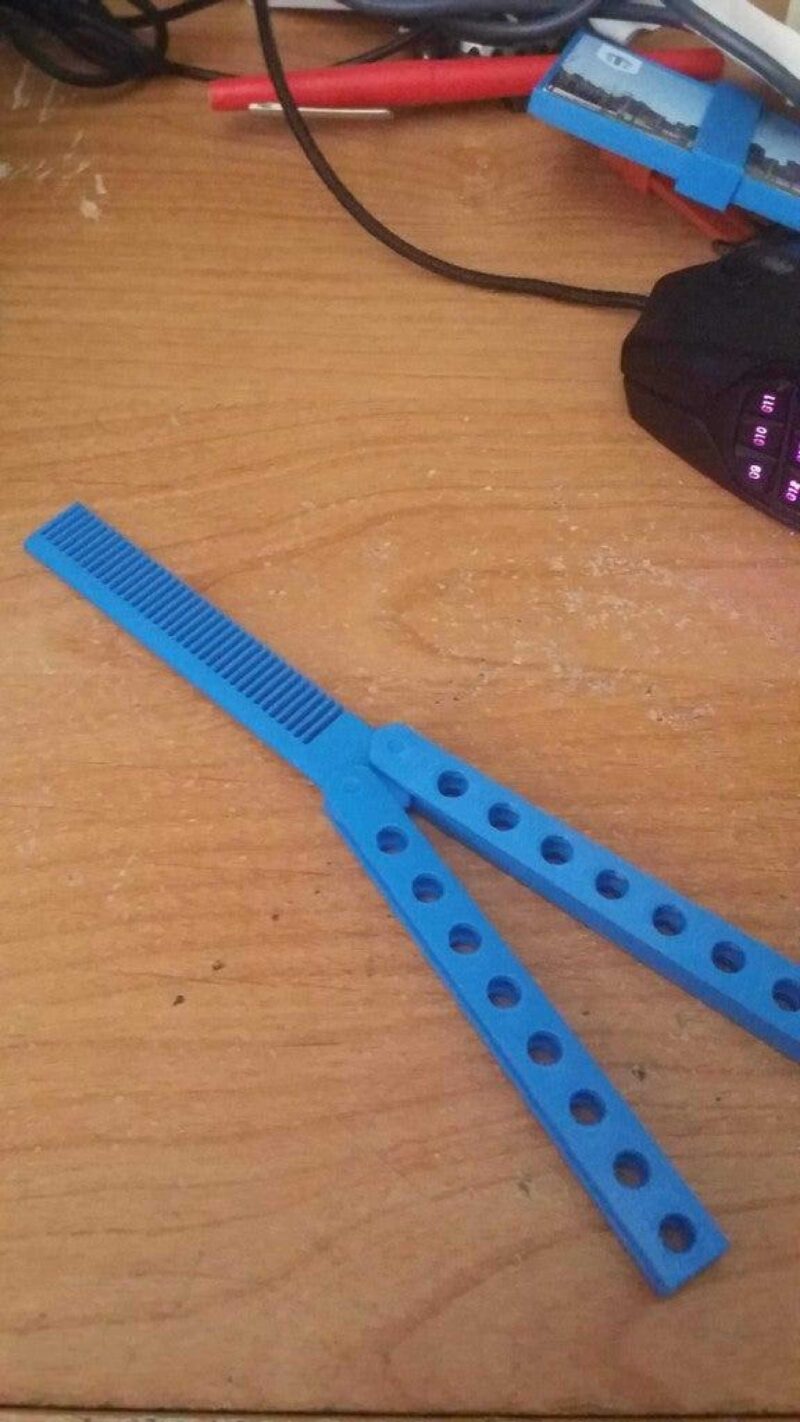 Kelebek Katlanır Saç Tarak Organik Plastikten Fön Fırçası Fırça