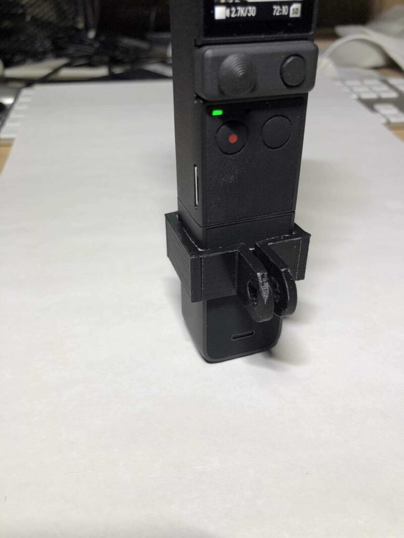 Dji Pocket 2 Ters Gopro Stil Tutucu Plastik Aparat