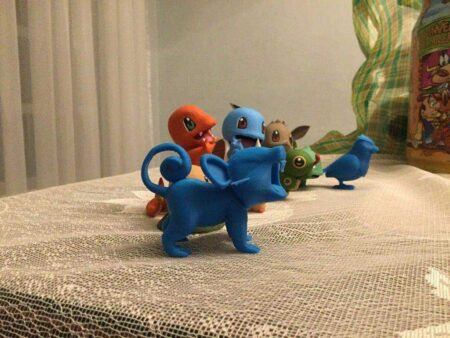 Rattata Pokemon EDLI3D Organik Plastik Biblo Dekoratif Hediye Süs