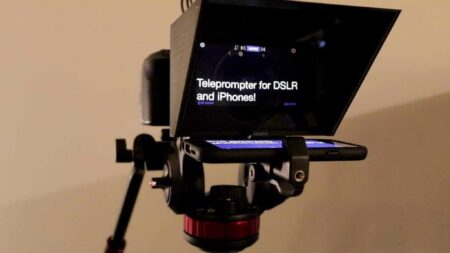 Dslr Kameraları İçin İphone / Cep Telefonu Teleprompter Plastik Aparat
