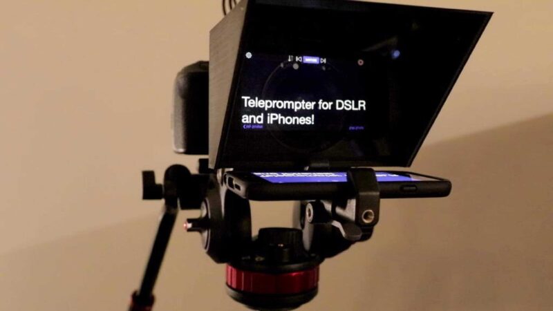 Dslr Kameraları İçin İphone / Cep Telefonu Teleprompter Plastik Aparat