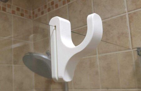 Havlu Tutucu Banyo Duş Duşakabin Camına Takmalık Havluluk Aparatı