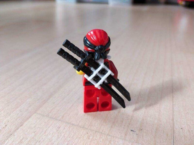Lego Ninjago kılıç tutacağı / Kılıç tutacağı Aparat Tutucu Askı - Görsel 2