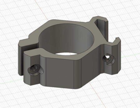 Picatinny El Feneri Tutucu - 28Mm Plastik Aparat