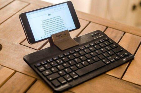 Bluetooth Klavye Iphone Android Akıllı Telefon Standı Organizer