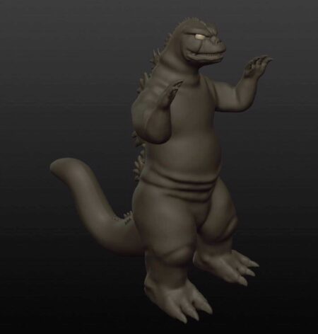 Godzilla Organik Plastikten Biblo Dekoratif Hediyelik Eşya