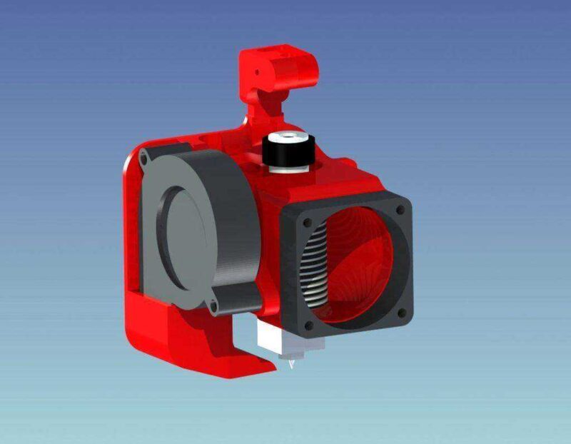 Cr10 / Cr10S / Creality Ai̇le J-Hotend Fan Doğru / Kapilayici / Kutasi Plastik Aparat - Görsel 3