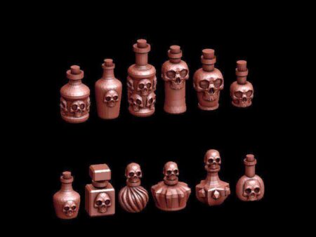 Skull Şişeler Plastik Aparat
