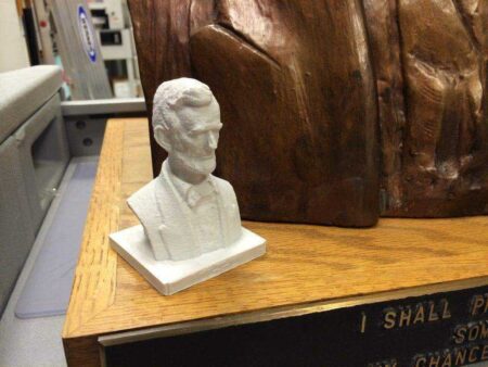 Abraham Lincoln'ün büstü Heykeli Dekoratif Biblo Dekor Hediyelik