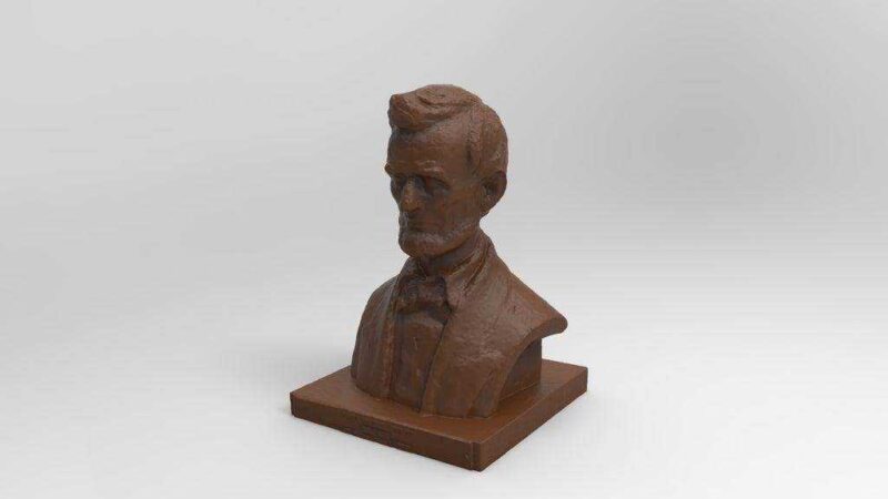 Abraham Lincoln'ün büstü Heykeli Dekoratif Biblo Dekor Hediyelik - Görsel 2