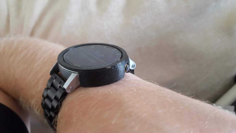 Moto 360 2Nd Gen (46Mm) Koruma Tampon Plastik Aparat - Görsel 2