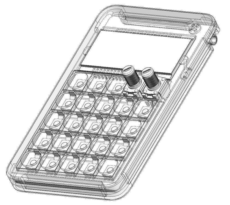 Pocket Operatör Çantası (Op-1 Stil Anahtarlık) Plastik Aparat - Görsel 3