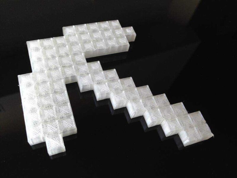 Minecraft Kılıç Ve Balta Plastik Aparat - Görsel 2