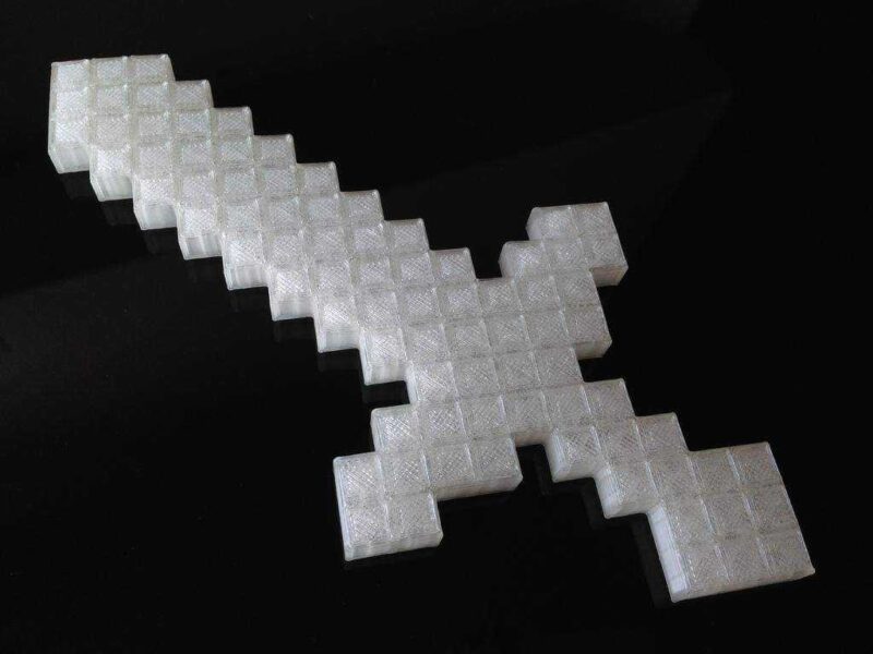 Minecraft Kılıç Ve Balta Plastik Aparat - Görsel 4