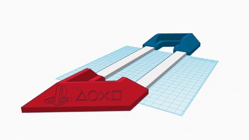 Sony Ps4 (Playstation 4) Stand W / Tam Uzunluk Bacakları Plastik Aparat - Görsel 3