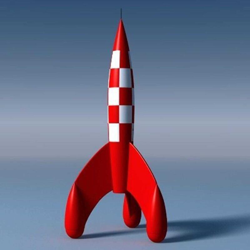 Tintin Roket Plastik Aparat - Görsel 3
