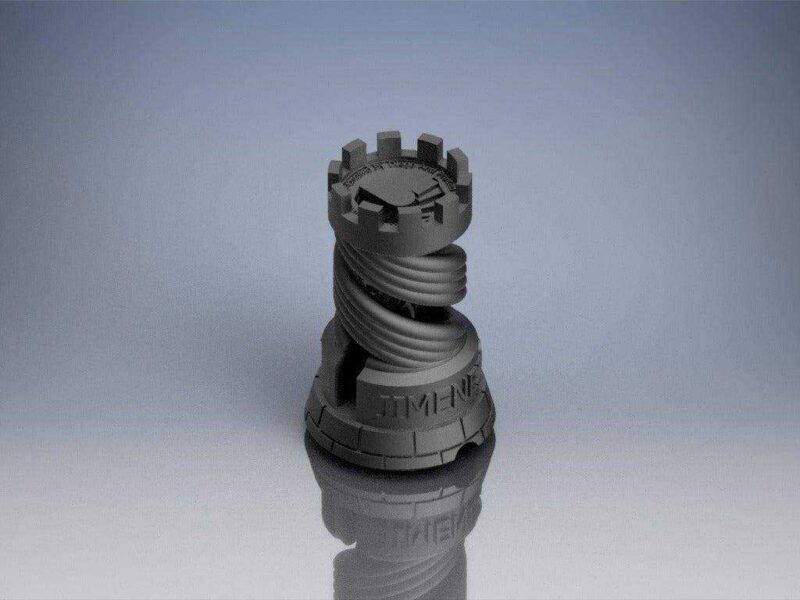 Form Labs Rook Remake Biblo Dekoratif Hediyelik Süs Eşyası Maket - Görsel 2