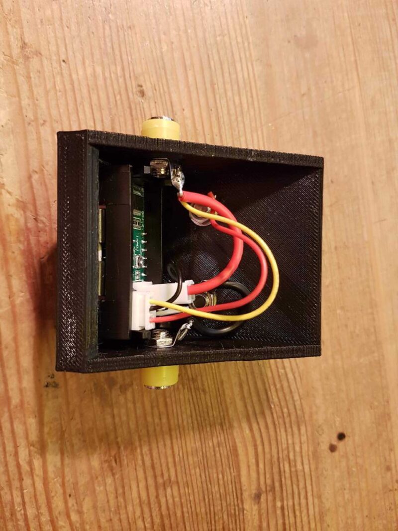 Hatta Küçük 10A Led Masa Amper / Volt Metre Konut 4Mm Muz Terminalleri İle Plastik Aparat - Görsel 4