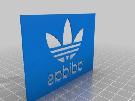 Adidas Klasik Logo Şablon Plastik Aparat