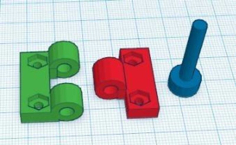 Küçük Menteşe Plastik Aparat - Görsel 2