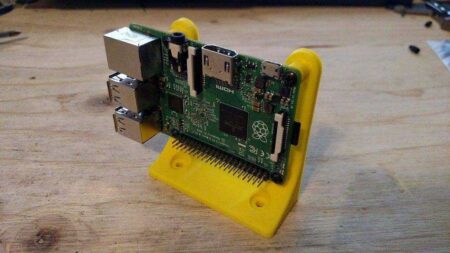 Raspberry Pi Açısı Dik Montaj Tutucu Aparatı14