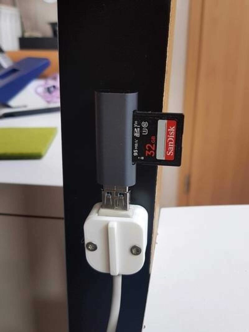 Usb Kabel Halter, Kablo Tutucu, Bilgisayar Plastik Aparat - Görsel 3