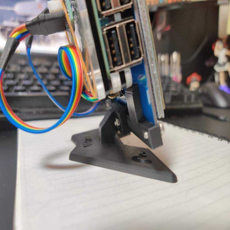 Raspberry Pi İçin 5 İnç Dokunmatik Ekran Standı Plastik Aparat - Görsel 3