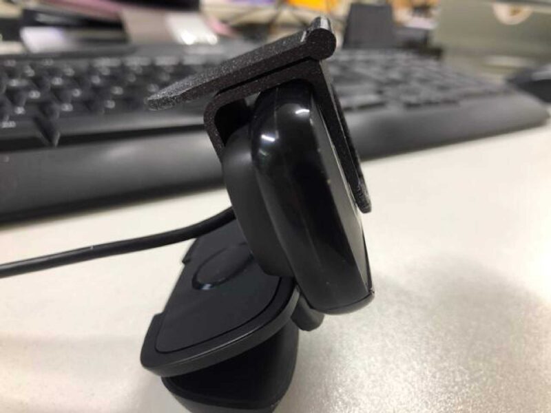 Logitech C610 Webcam İçin Gizlilik Kapağı Plastik Aparat - Görsel 2