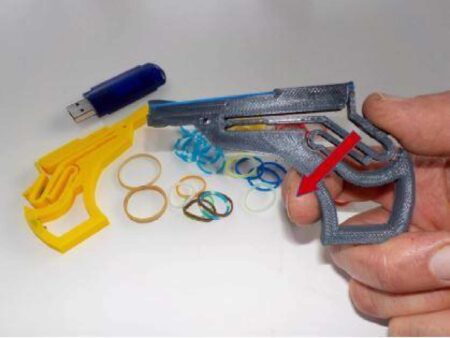 Küçük Lastik Bant Tabancası Çocuk Oyuncak Organik Plastikten