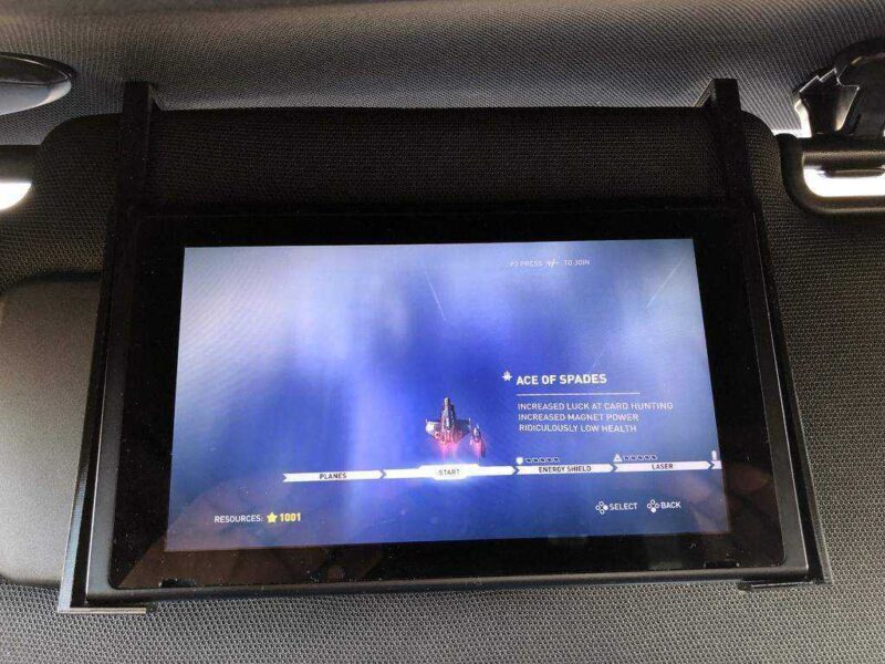 Nintendo Switch Araba Visor Tutucu Plastik Aparat - Görsel 3