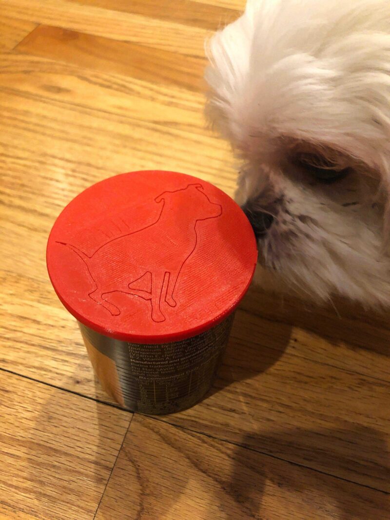 Köpek Maması Teneke Kutu Koruyucu Tutucu Dekoratif Aksesuar