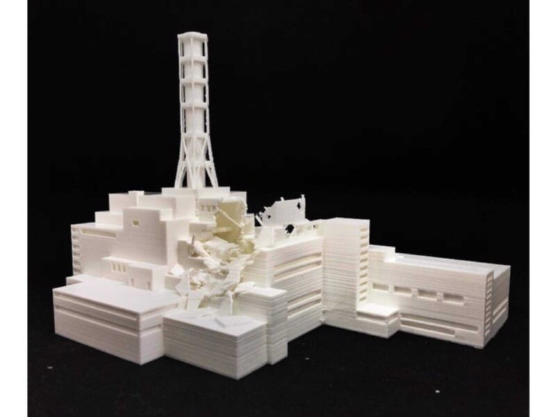 Chernobyl  Çernobil Nükleer Kaza Maket Biblo