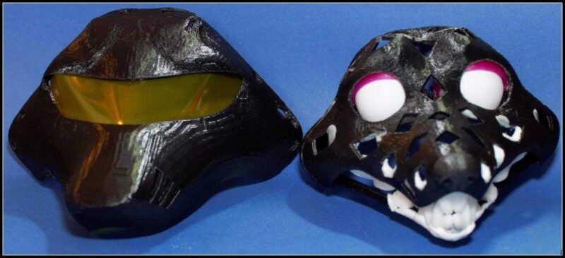 Bir Hayvan Kukla Veya Fursuit İçin Kask Plastik Aparat - Görsel 3