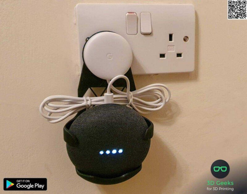 İngiltere Fişleri için Google Home Mini Hanger Remix Tutucu
