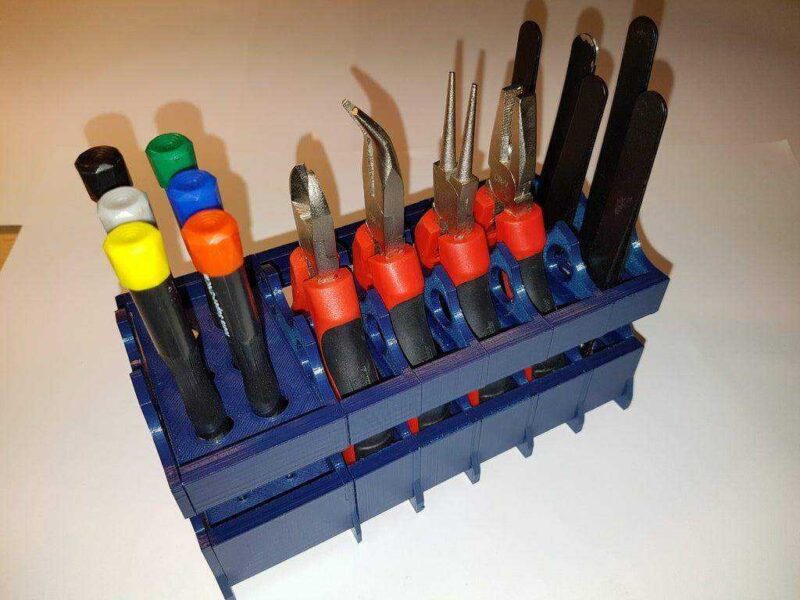 Modüler Masaüstü Standı Cımbız Pense Tornavida Tutucu Organizer - Görsel 2
