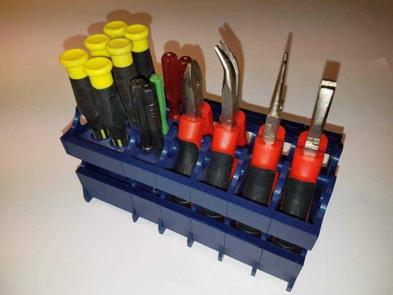 Modüler Masaüstü Standı Cımbız Pense Tornavida Tutucu Organizer - Görsel 3