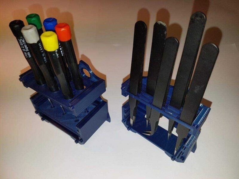 Modüler Masaüstü Standı Cımbız Pense Tornavida Tutucu Organizer - Görsel 4